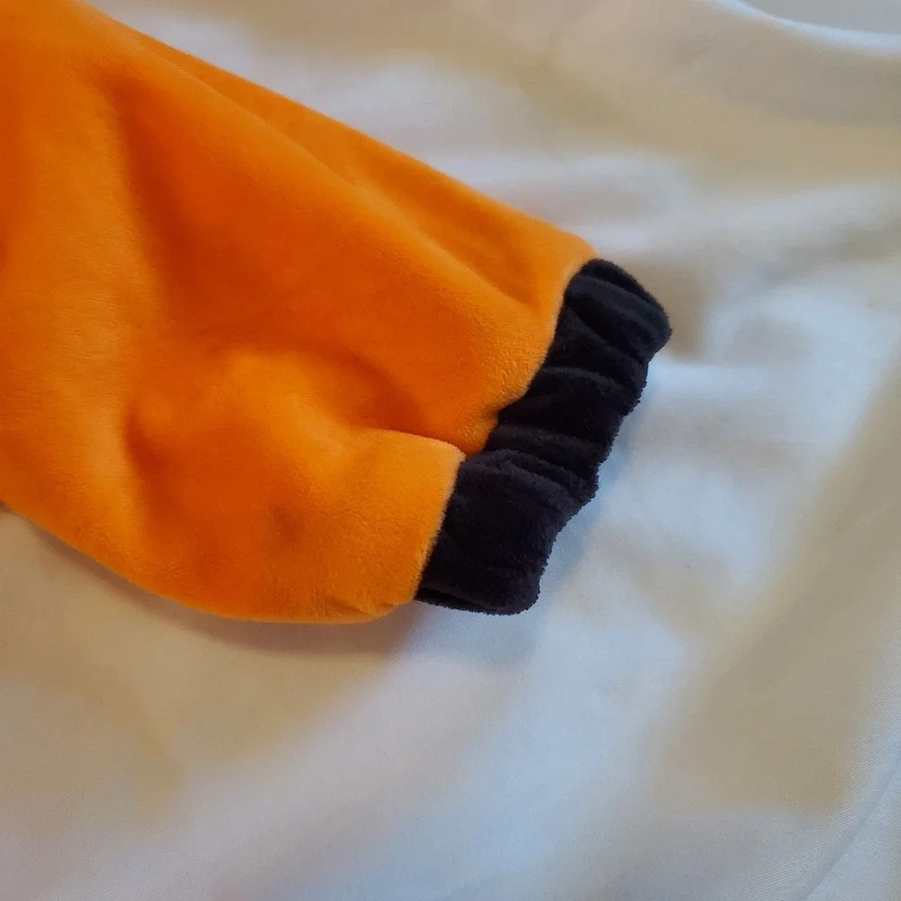 Space Astronaut One Piece Jumper 12- 18 Mos Orange Fleece Costume Halloween‎